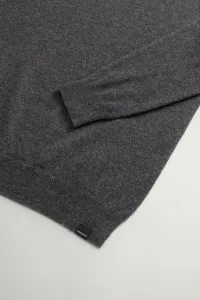 Sveter Woolrich Cashmere Crewneck Charcoal Melange