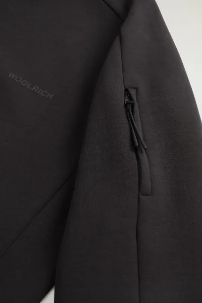Mikina Woolrich Tech Crewneck Black