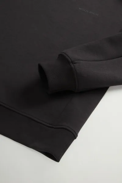 Mikina Woolrich Tech Crewneck Black