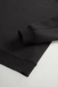 Mikina Woolrich Tech Crewneck Black