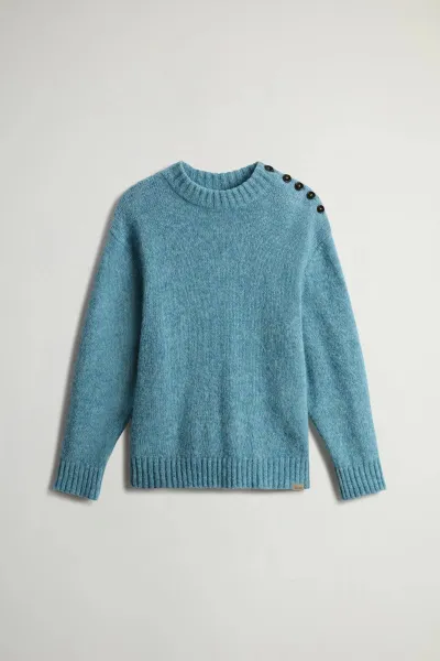 Sveter Woolrich Baby Alpaca Crewneck Citadel