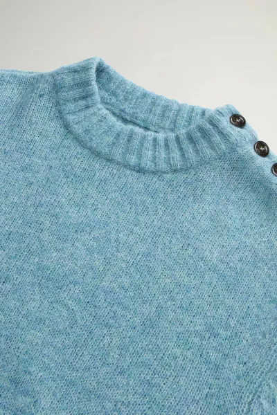Sveter Woolrich Baby Alpaca Crewneck Citadel