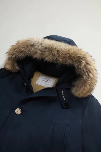 Bunda Woolrich Arctic Detachable Fur Anorak Melton Blue