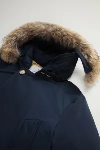 Bunda Woolrich Arctic Detachable Fur Anorak Melton Blue