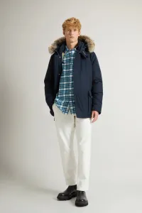 Bunda Woolrich Arctic Detachable Fur Anorak Melton Blue