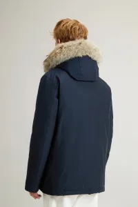 Bunda Woolrich Arctic Detachable Fur Anorak Melton Blue