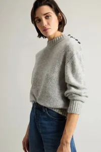 Sveter Woolrich Baby Alpaca Crewneck Grey Melange