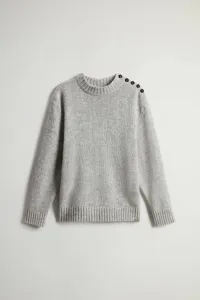 Sveter Woolrich Baby Alpaca Crewneck Grey Melange