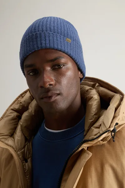 Čapica Woolrich Knitted Ribbed Beanie Bering Sea
