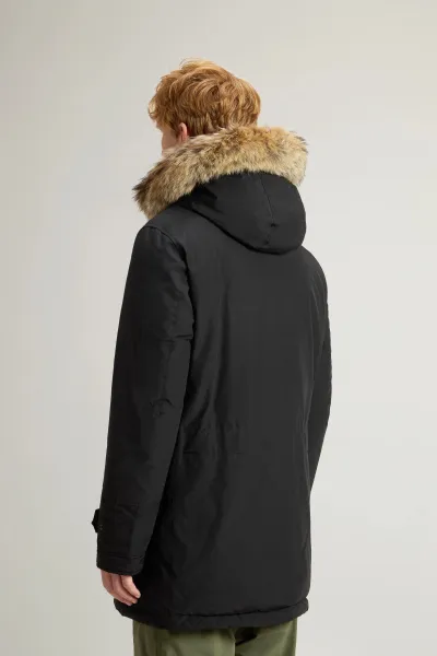 Bunda Woolrich Polar High Collar Fur Parka Black