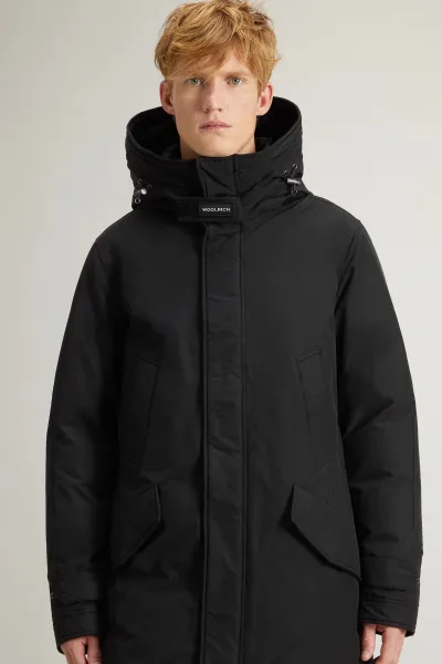 Bunda Woolrich Polar High Collar Fur Parka Black