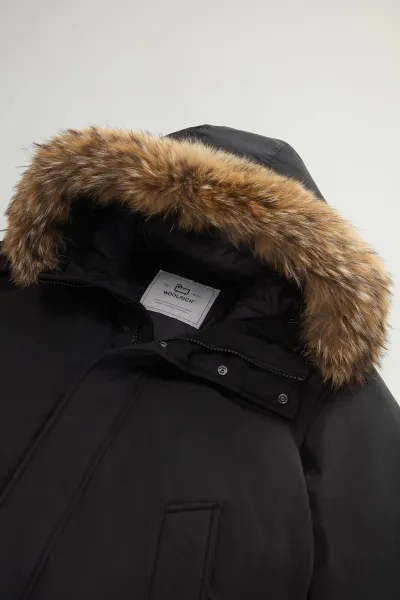 Bunda Woolrich Polar High Collar Fur Parka Black
