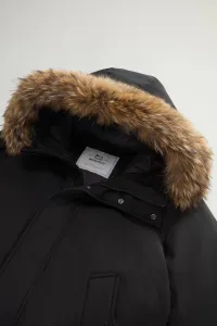 Bunda Woolrich Polar High Collar Fur Parka Black