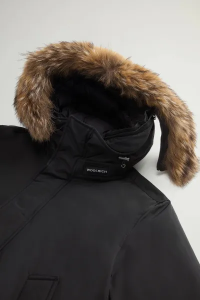 Bunda Woolrich Polar High Collar Fur Parka Black