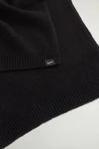 Šál Woolrich Knitted Scarf Black