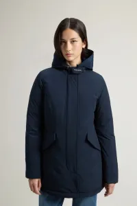 Bunda Woolrich Luxury Arctic Raccoon Parka Melton Blue