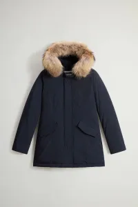 Bunda Woolrich Luxury Arctic Raccoon Parka Melton Blue