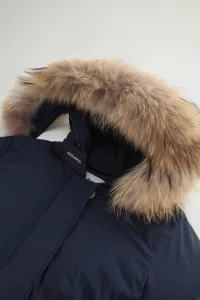Bunda Woolrich Luxury Arctic Raccoon Parka Melton Blue