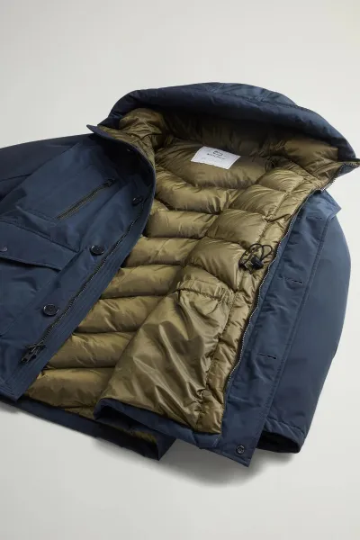 Bunda Woolrich Ramar Arctic Parka Melton Blue