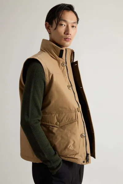 Vesta Woolrich Ramar Vest Gold Khaki