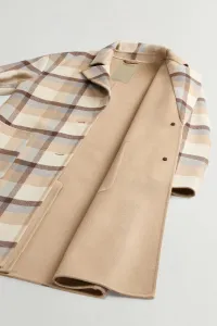 Kabát Woolrich Yarn Dyed Coat Cream Check