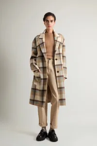 Kabát Woolrich Yarn Dyed Coat Cream Check
