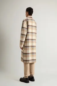 Kabát Woolrich Yarn Dyed Coat Cream Check