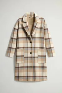 Kabát Woolrich Yarn Dyed Coat Cream Check