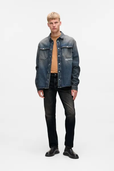 Džínsy Karl Lagerfeld Jeans Klj Tapered Denim Black/Black