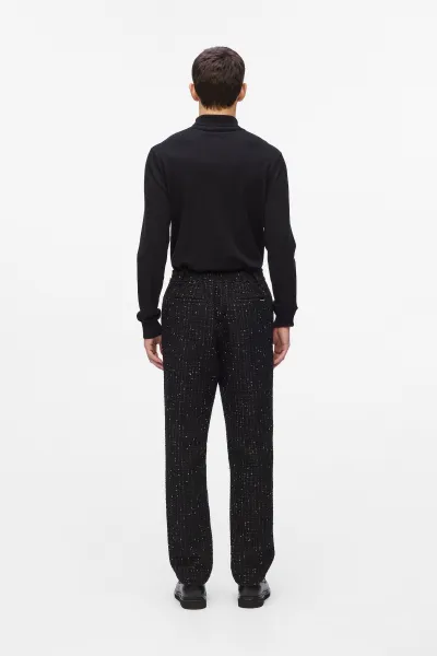 Nohavice Karl Lagerfeld Boucle Pants Black