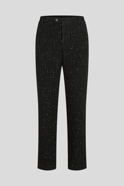 Nohavice Karl Lagerfeld Boucle Pants Black