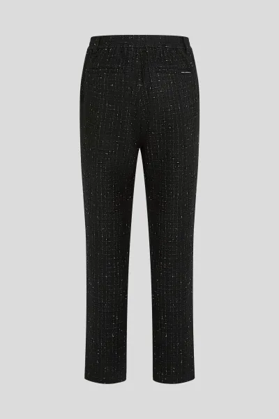 Nohavice Karl Lagerfeld Boucle Pants Black