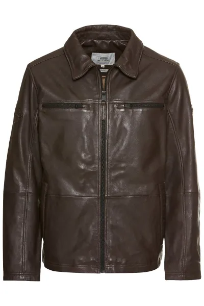 Bunda Camel Active Leather Blouson Brown