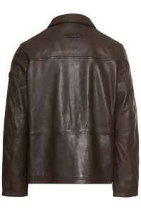 Bunda Camel Active Leather Blouson Brown