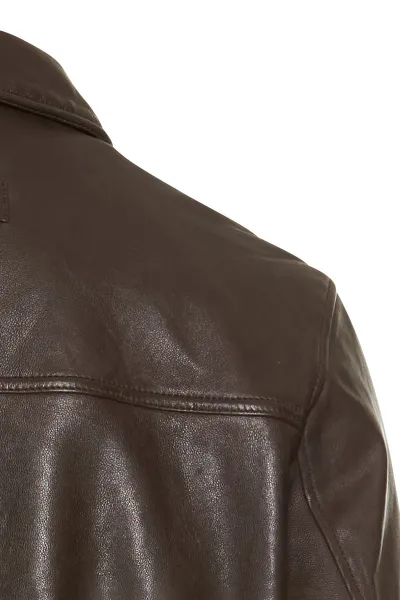 Bunda Camel Active Leather Blouson Brown