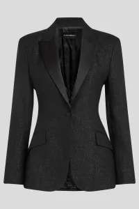 Sako Karl Lagerfeld Metallic Blazer Black