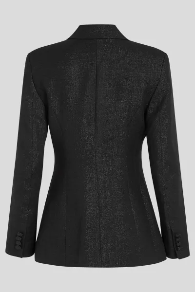 Sako Karl Lagerfeld Metallic Blazer Black