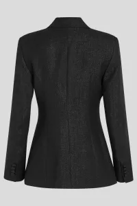 Sako Karl Lagerfeld Metallic Blazer Black