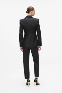 Sako Karl Lagerfeld Metallic Blazer Black