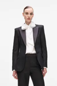 Sako Karl Lagerfeld Metallic Blazer Black