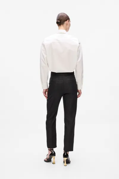Nohavice Karl Lagerfeld Metallic Pants Black