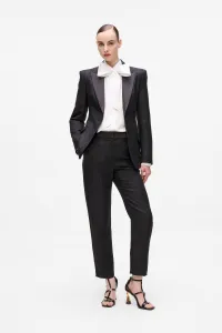 Nohavice Karl Lagerfeld Metallic Pants Black