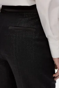 Nohavice Karl Lagerfeld Metallic Pants Black