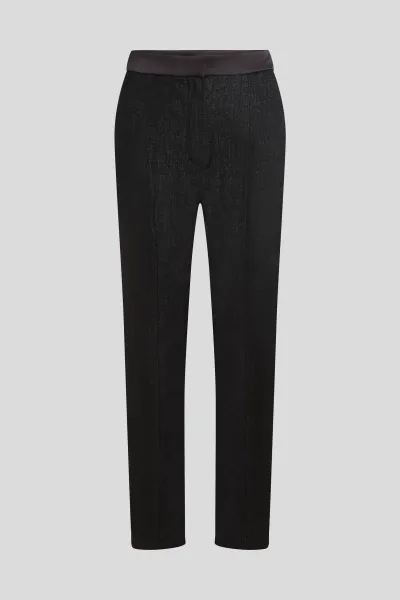 Nohavice Karl Lagerfeld Metallic Pants Black