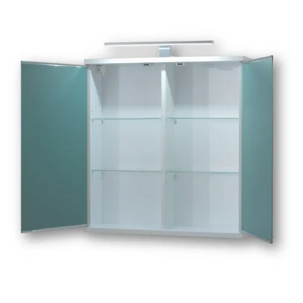 HOPA - Vrchný zrkadlová skrinka ARLES s LED osvetlením - Rozmery skriniek - 60 × 64 × 15 cm OLNARL60