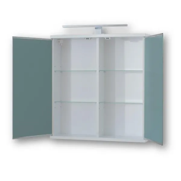 HOPA - Vrchný zrkadlová skrinka ARLES s LED osvetlením - Rozmery skriniek - 60 × 64 × 15 cm OLNARL60