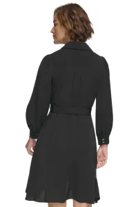Šaty Dkny Balloon Sleeve Dress Black