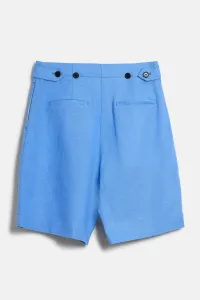 Šortky Karl Lagerfeld Linen Blend Shorts Ultramarine