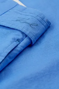 Šortky Karl Lagerfeld Linen Blend Shorts Ultramarine
