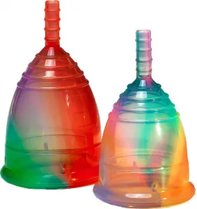 Menštruačný kalíšok Yuuki 2 Rainbow Soft Economic (YU127)